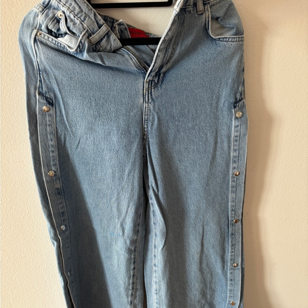 Pull & Bear Button Down Pants Size 2 - image 3